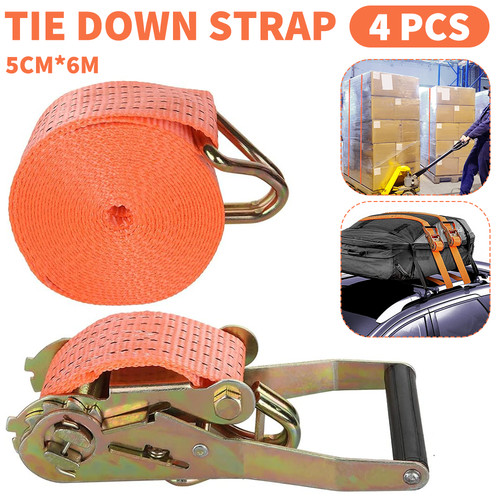 Ratchet ties down straps - 4x,