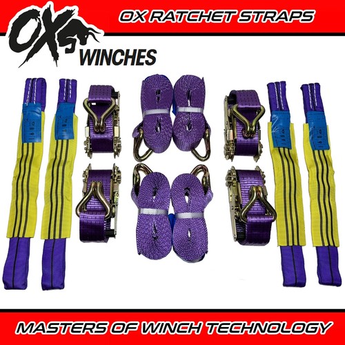 Recovery truck ratchet straps - recovery,