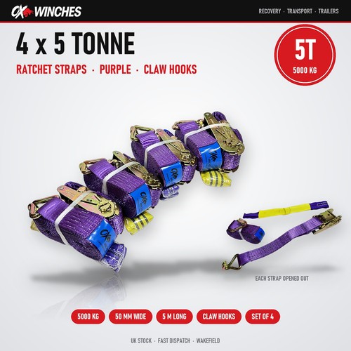 Pack four 50mm - four, (5000kg)