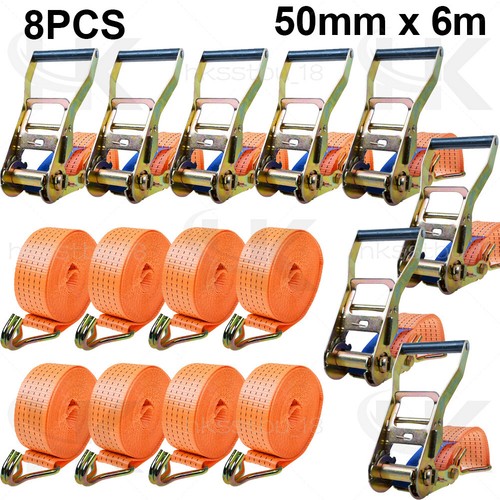 8pcs ratchet straps tie - tie, down